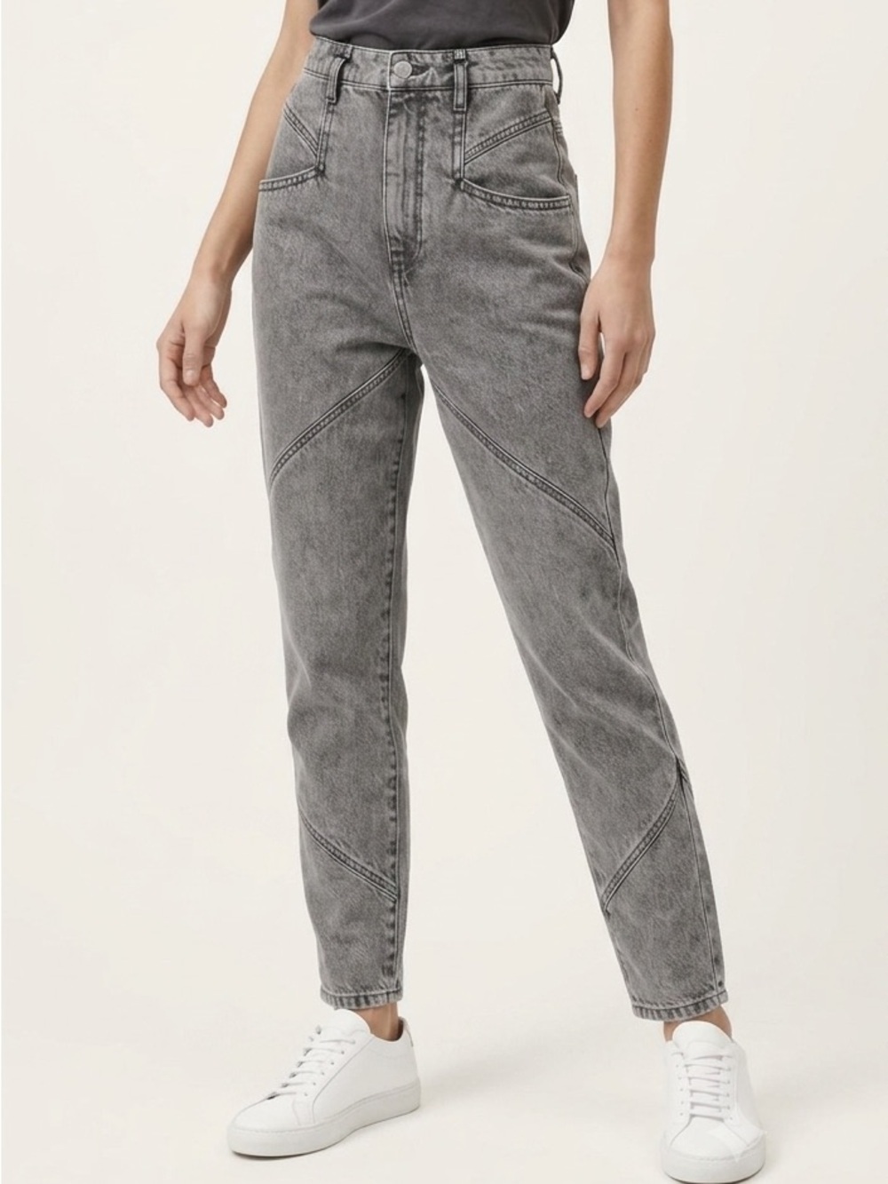 ISABEL MARANT
Nadeloisa high-rise straight jeans